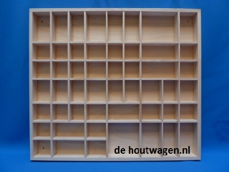 De Houtwagen | Brede Houten Letterbak (52 x 46 x 3,5 cm) | letterbakken | € 34,50