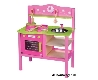houten keukentje roze lelin toys