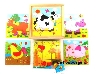 De Houtwagen | blokpuzzel dier koe-varken | houten puzzels | € 5,95