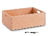 opbergkrat beukenhout gelakt groot laag 40x30x15-0