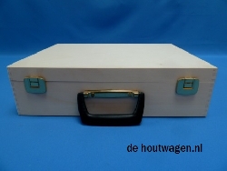 De Houtwagen | houten koffer groot 40x30x10 | houten koffers | € 47,50