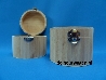 sieraden kistje hout rond - 11x8