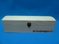 wijnkist met bolle deksel