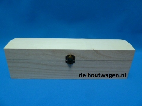 wijnkist met bolle deksel