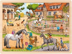 puzzel op de manege goki 96 delig