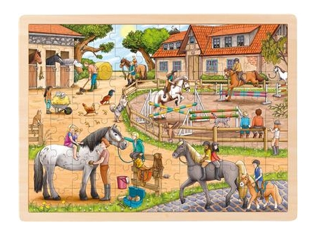 puzzel op de manege goki 96 delig