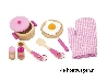 houten kookset roze