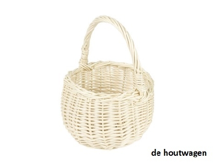 rieten mandje wit