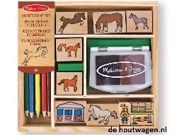 stempelset paarden