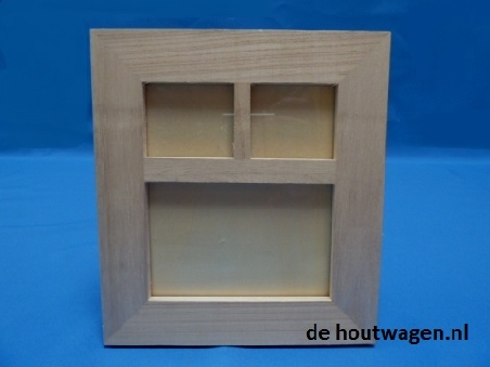 De Houtwagen | houten foto kader 18 x 20 | diversen blank hout | € 2,50