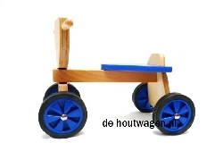houten loopfiets blauw playwood -3