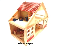poppenhuis groot met meubeltjes-0