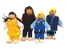 De Houtwagen | poppenhuispopjes jong gezin | poppenhuispopjes | € 17,50