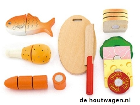 houten lunchbox in opbergkist viga toys