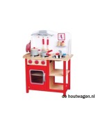 houten keuken en winkeltje