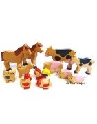 houten dieren en miniaturen